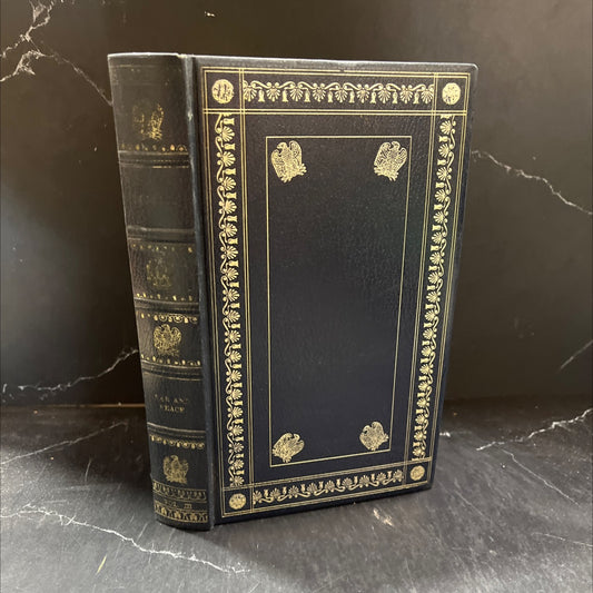 war and peace book, by Leo Tolstoy, 1970 Leather image 1