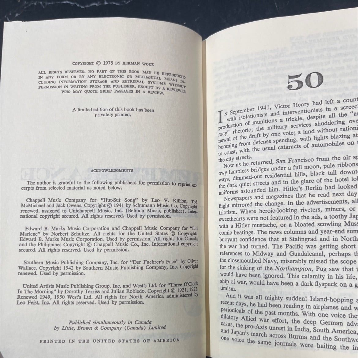 war and remembrance book, by herman wouk, 1978 Hardcover image 3