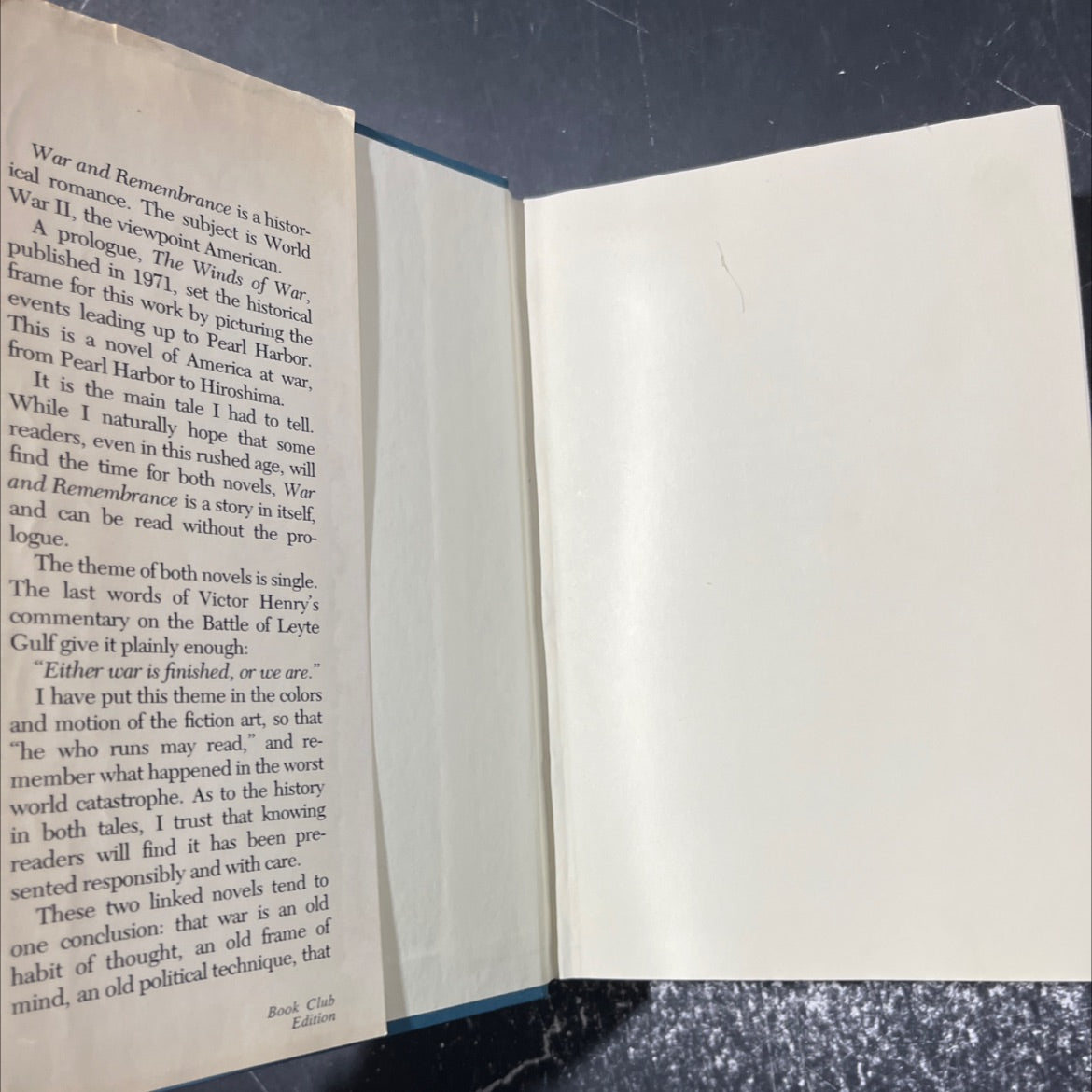 war and remembrance book, by herman wouk, 1978 Hardcover image 4