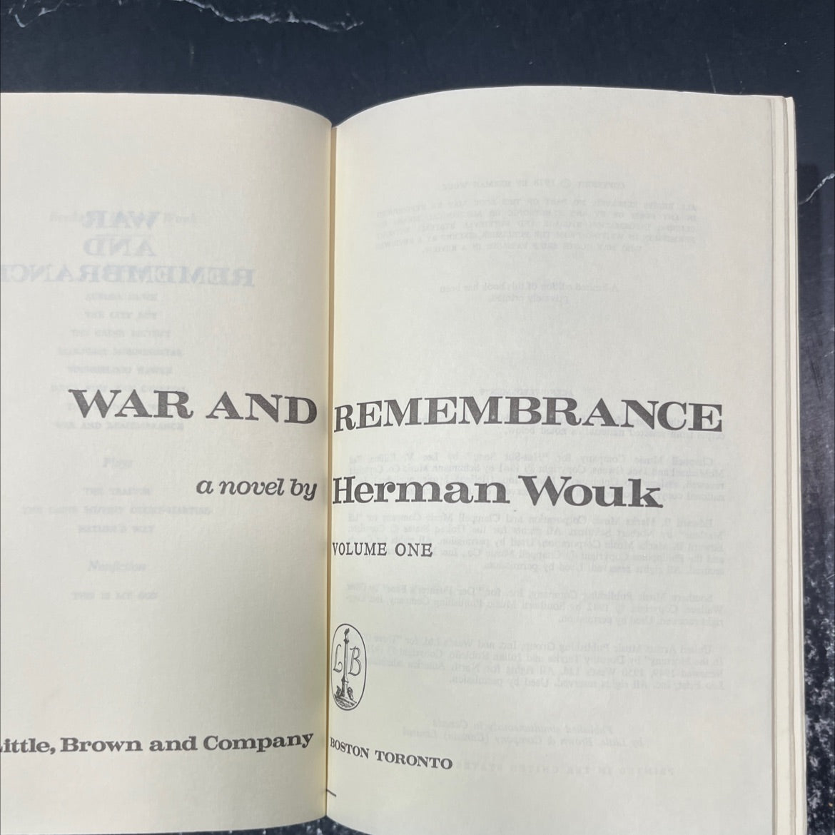 war and remembrance book, by herman wouk, 1978 Hardcover image 2