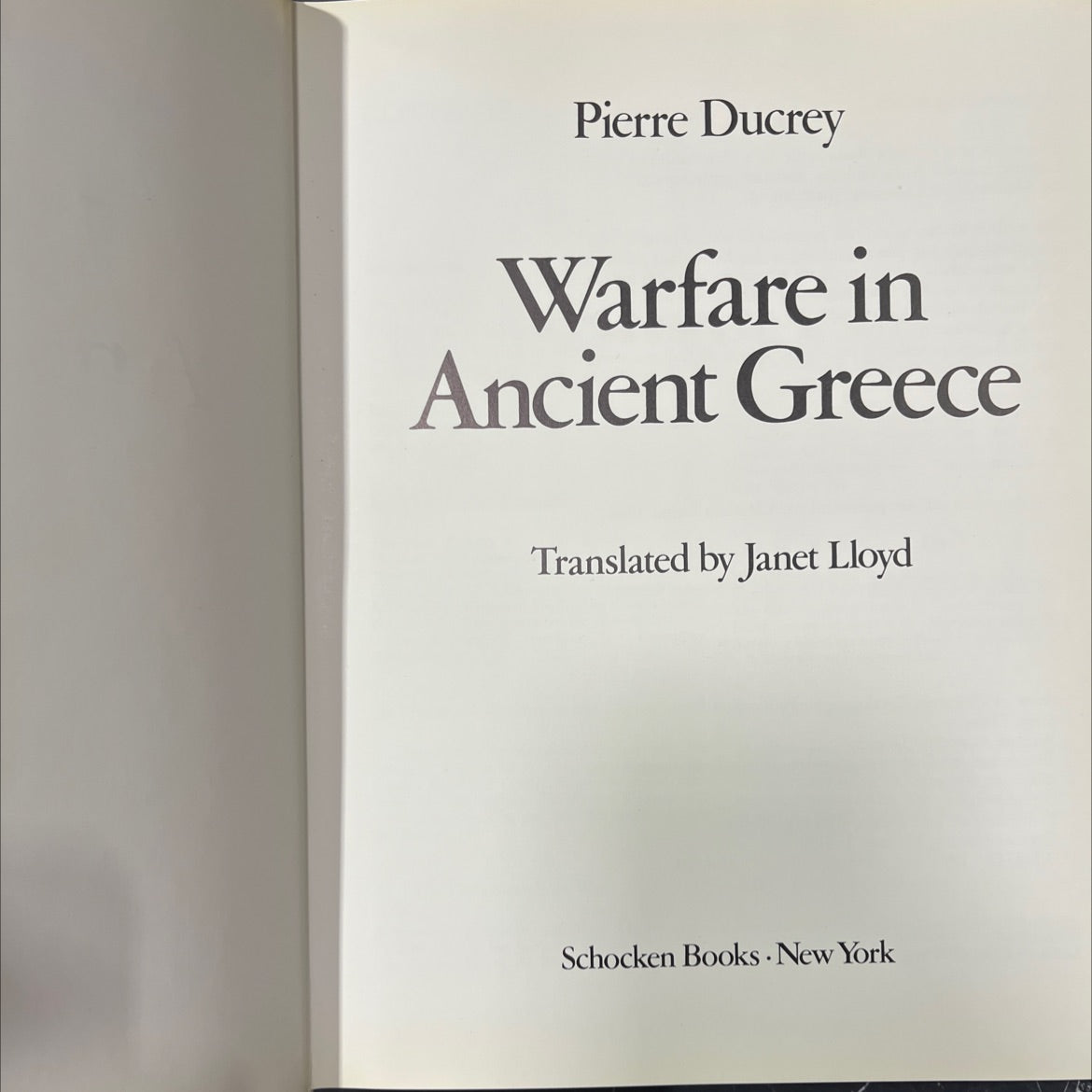 warfare in ancient greece book, by Pierre Ducrey, 1986 Hardcover image 2