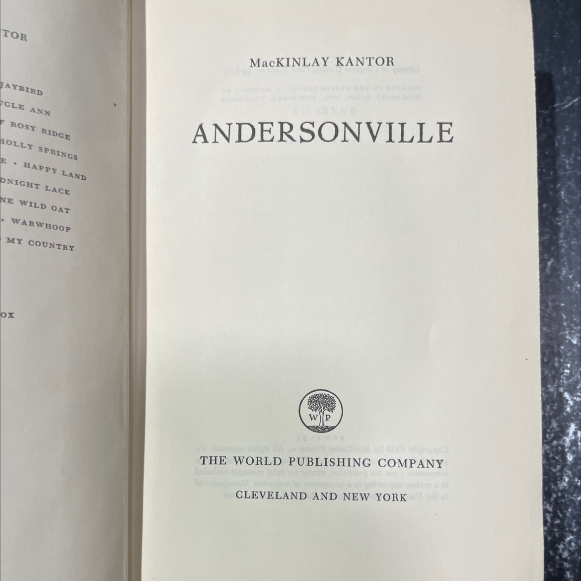 warwhoop my country book, by mackinlay kantor, 1955 Hardcover image 2