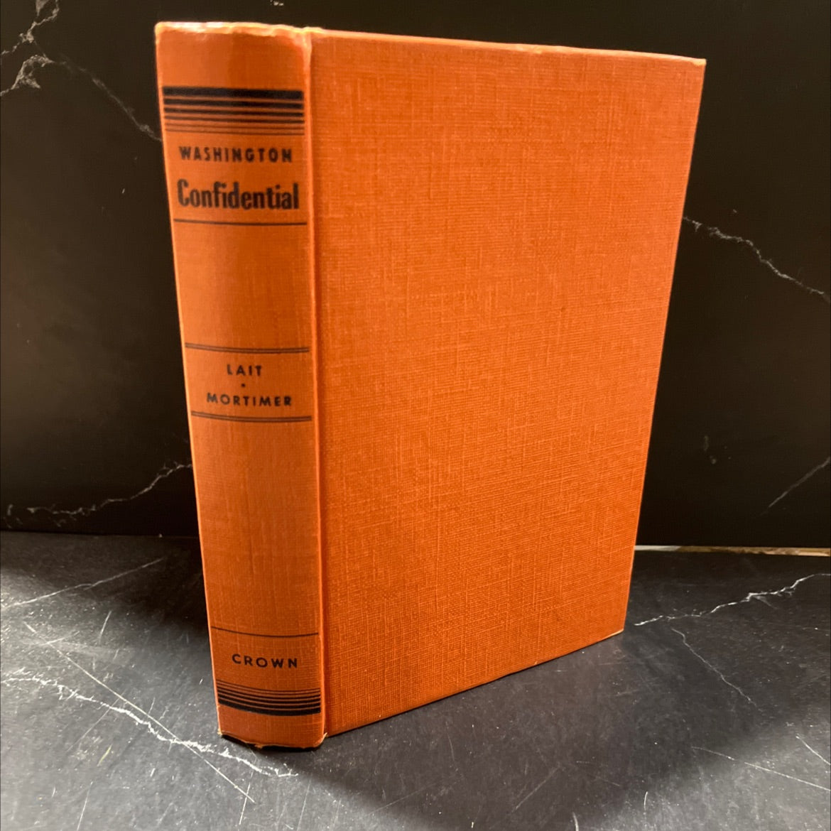 washington confidential stories book, by jack lait and lee mortimer, 1951 Hardcover image 1