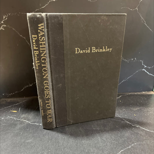 washington goes to war book, by David Brinkley, 1988 Hardcover, First Edition image 1