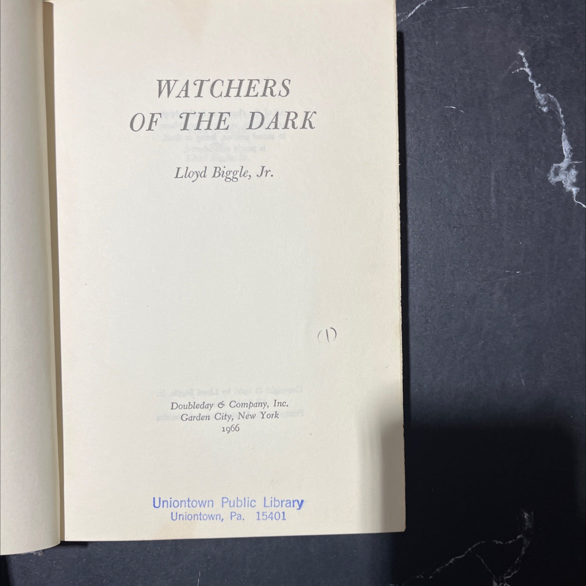 watchers of the dark book, by Lloyd Biggle, Jr., 1966 Hardcover image 2