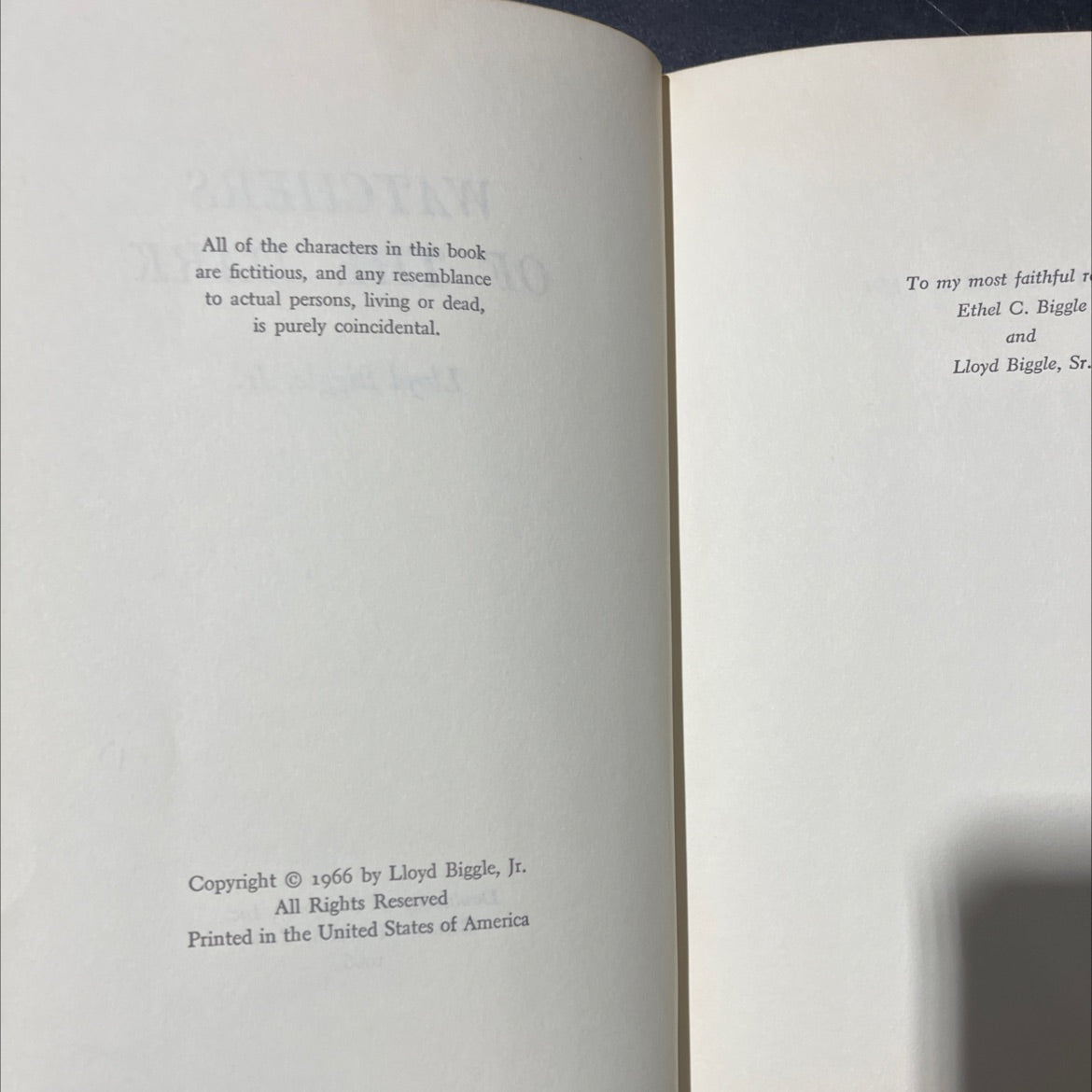 watchers of the dark book, by Lloyd Biggle, Jr., 1966 Hardcover image 3