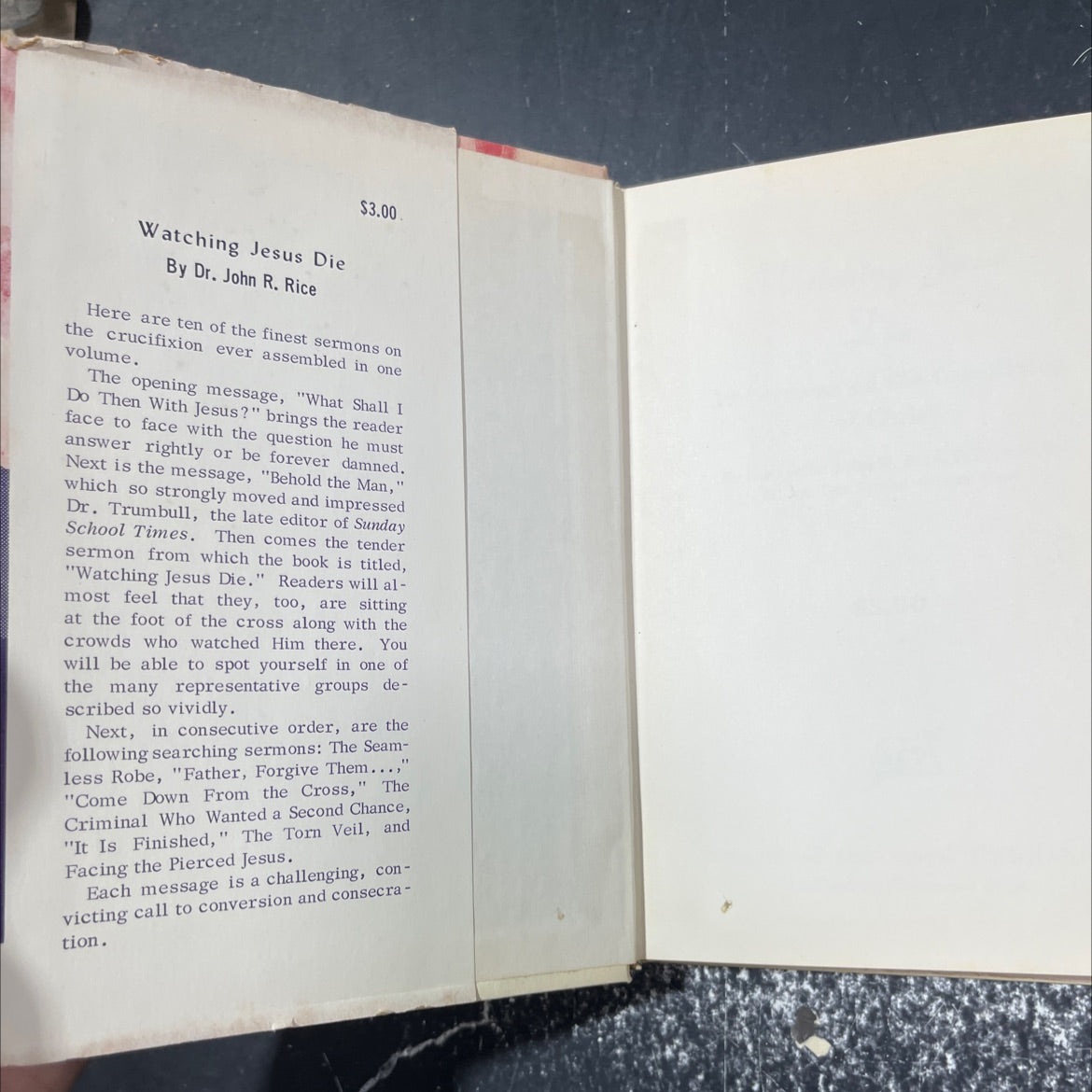 watching jesus die 10 sermons on the crucifixion of christ book, by john r. rice, 2018 Hardcover image 4