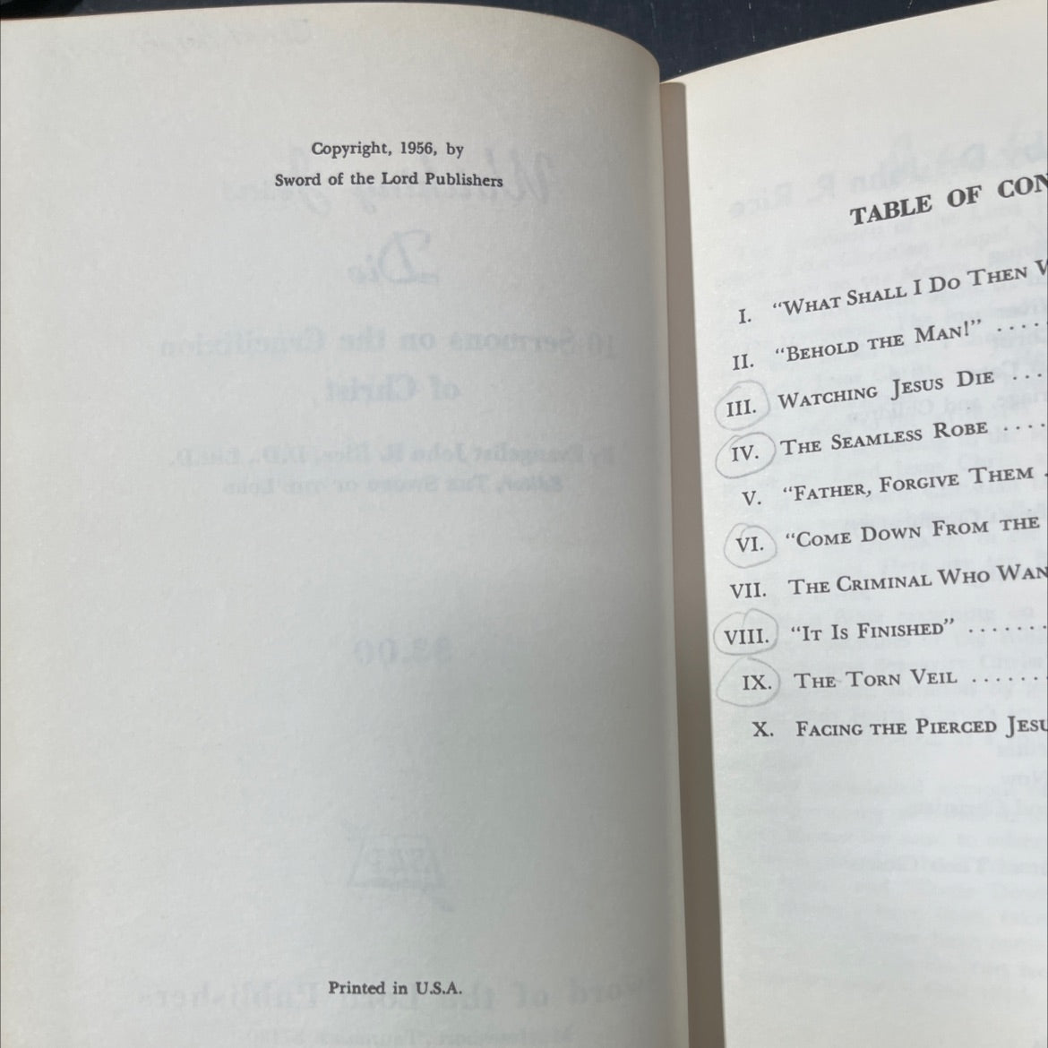 watching jesus die 10 sermons on the crucifixion of christ book, by john r. rice, 2018 Hardcover image 3