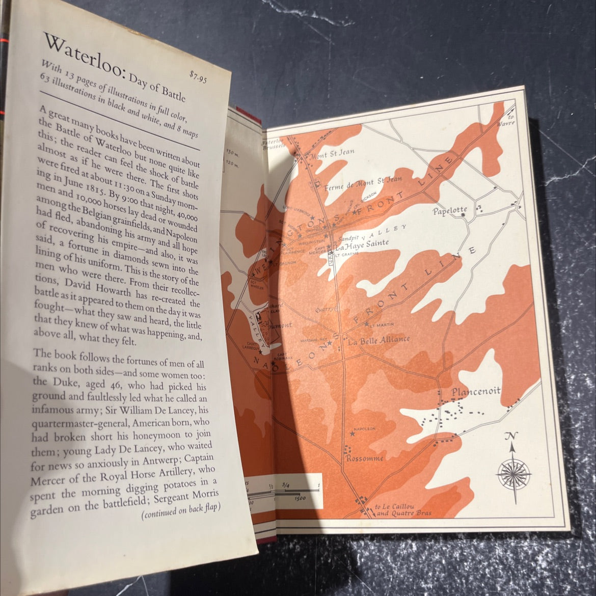 waterloo day of battle book, by david howarth, 1968 Hardcover image 4
