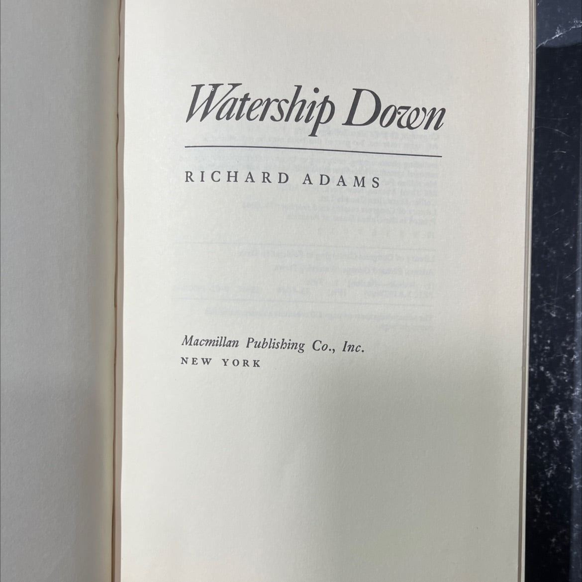 watership down book, by richard adams, 1972 Hardcover image 2