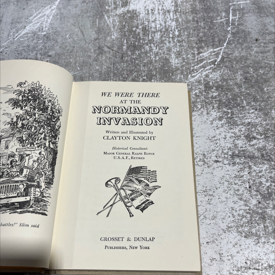 we were there at the normandy invasion book, by clayton knight, 1956 Hardcover image 2