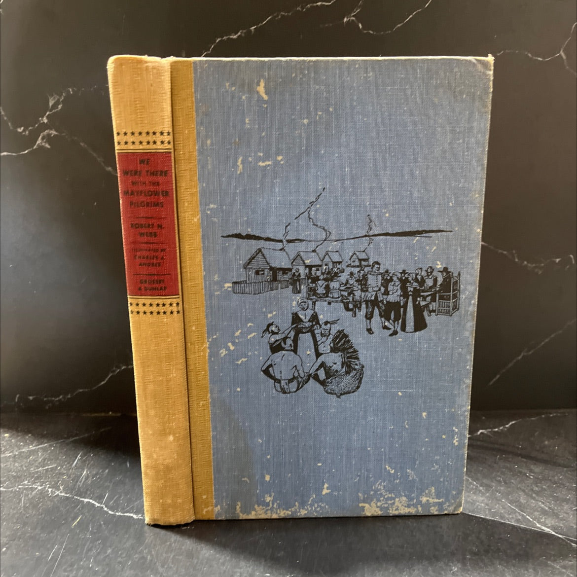 we were there with the mayflower pilgrims book, by robert n. webb, 1956 Hardcover image 1