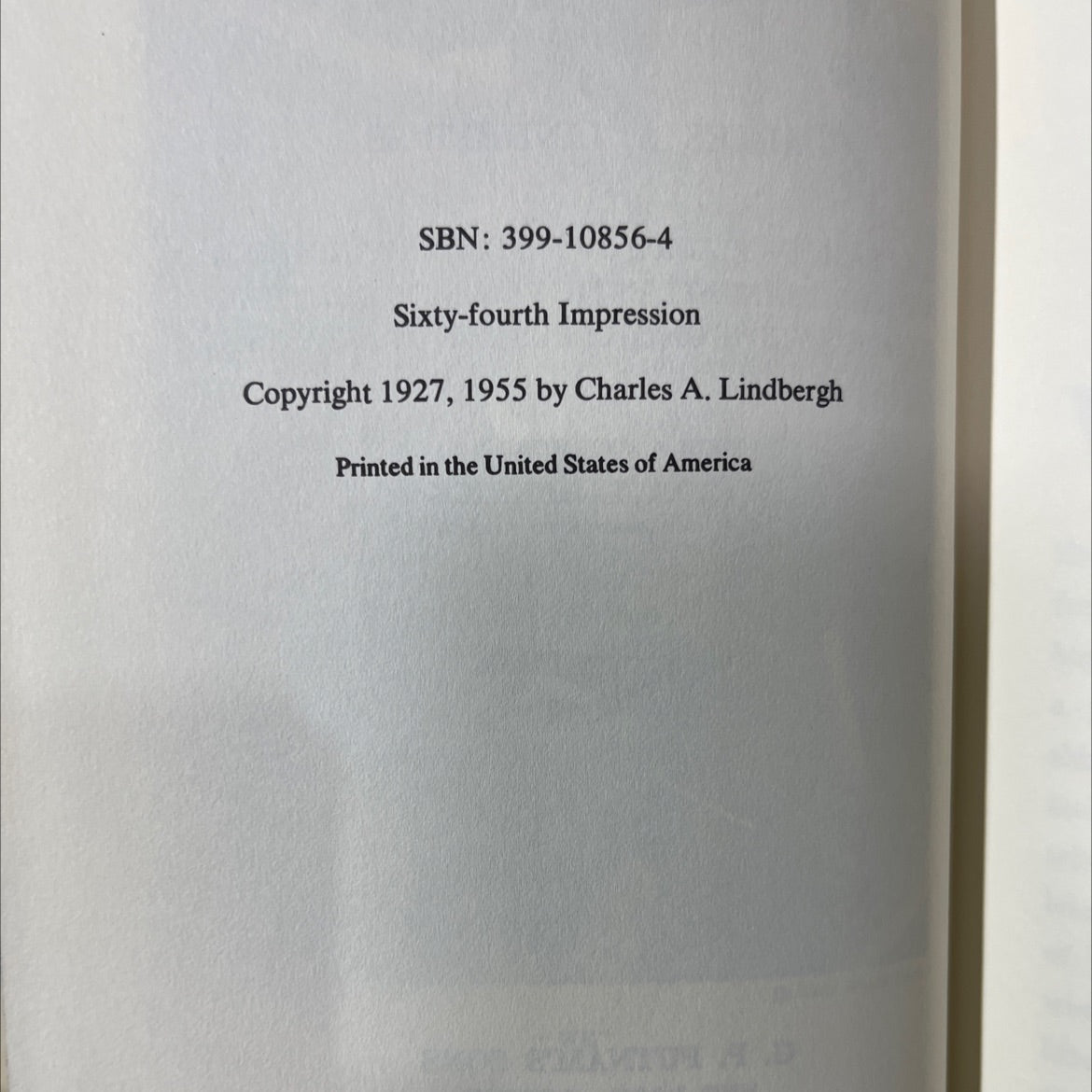 we book, by charles a. lindbergh, 1955 Hardcover image 3