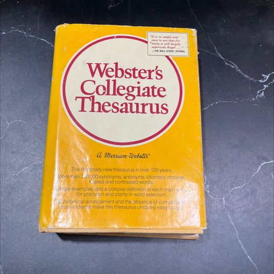 webster's collegiate thesaurus book, by g. & c. merriam company, 1976 Hardcover image 1