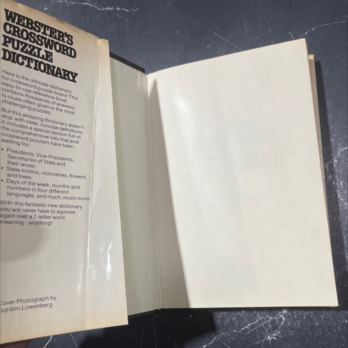 webster's crossword puzzle dictionary book, by patricia fox-sheinwold, 1979 Hardcover image 4