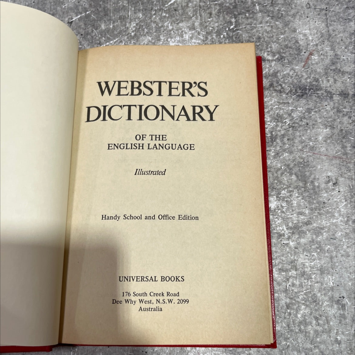 webster's dictionary of the english language illustrated handy school and office edition book, by unknown, 1976 image 2