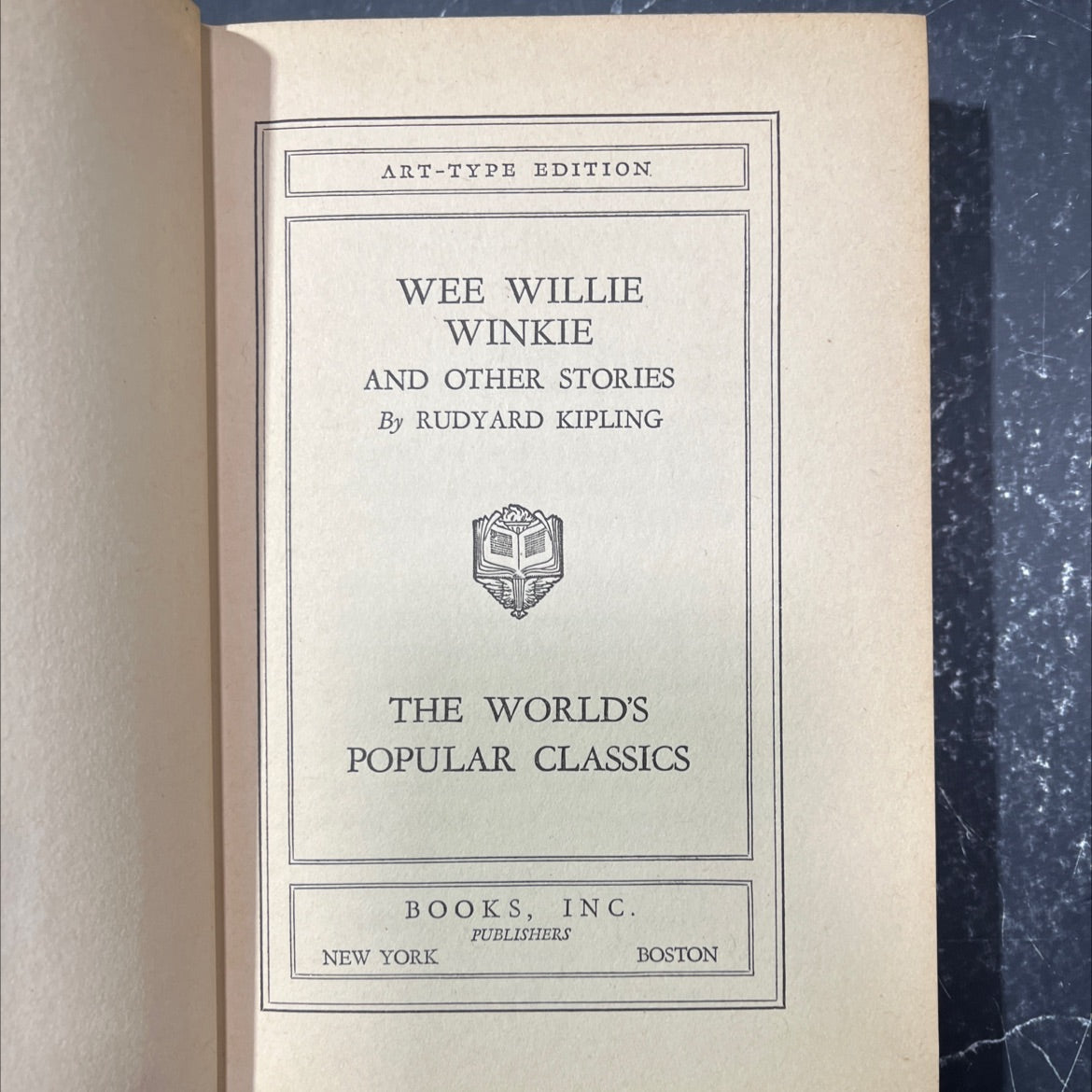 wee willie winkie and other stories book, by rudyard kipling, 1970 Hardcover image 2