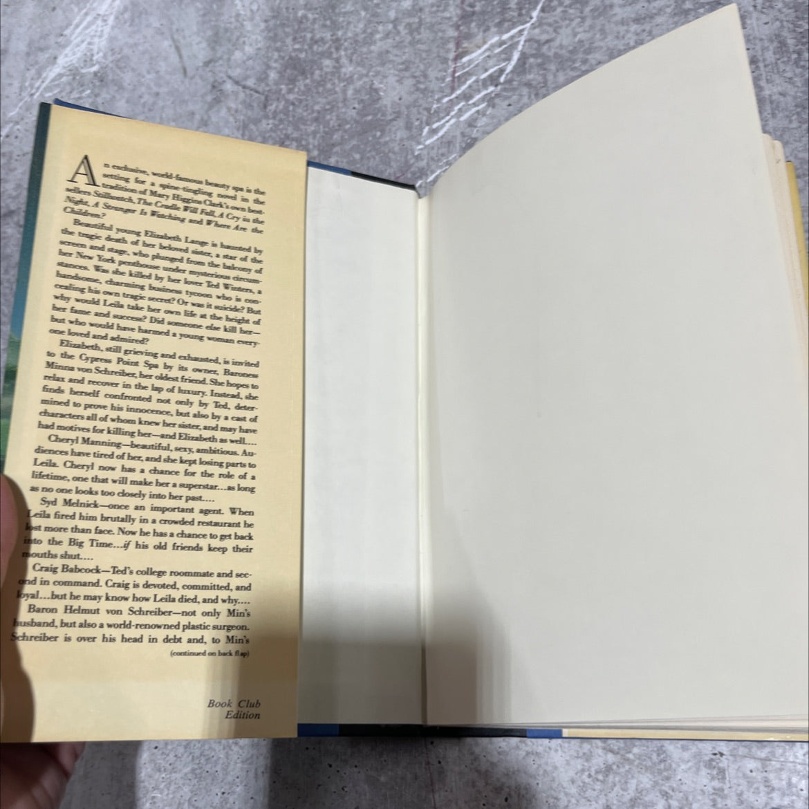 weep no more book, by mary higgins clark, 1987 Hardcover image 4