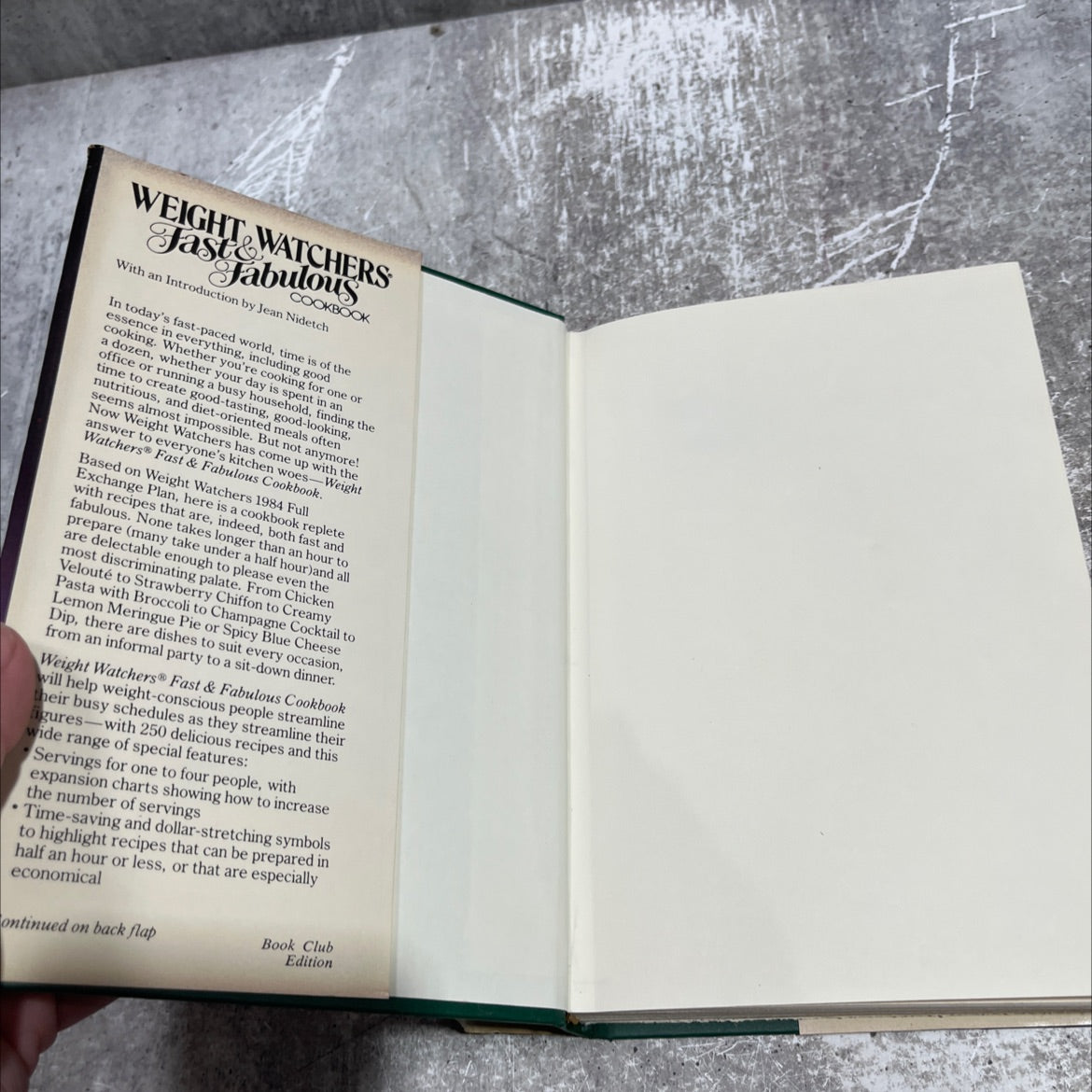 weight watchers fastbulous cookbook book, by Janolisas, 1983 Hardcover image 4