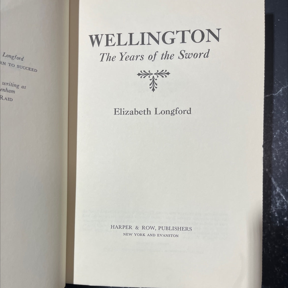 wellington: the years of the sword book, by elizabeth longford, 1969 Hardcover image 2