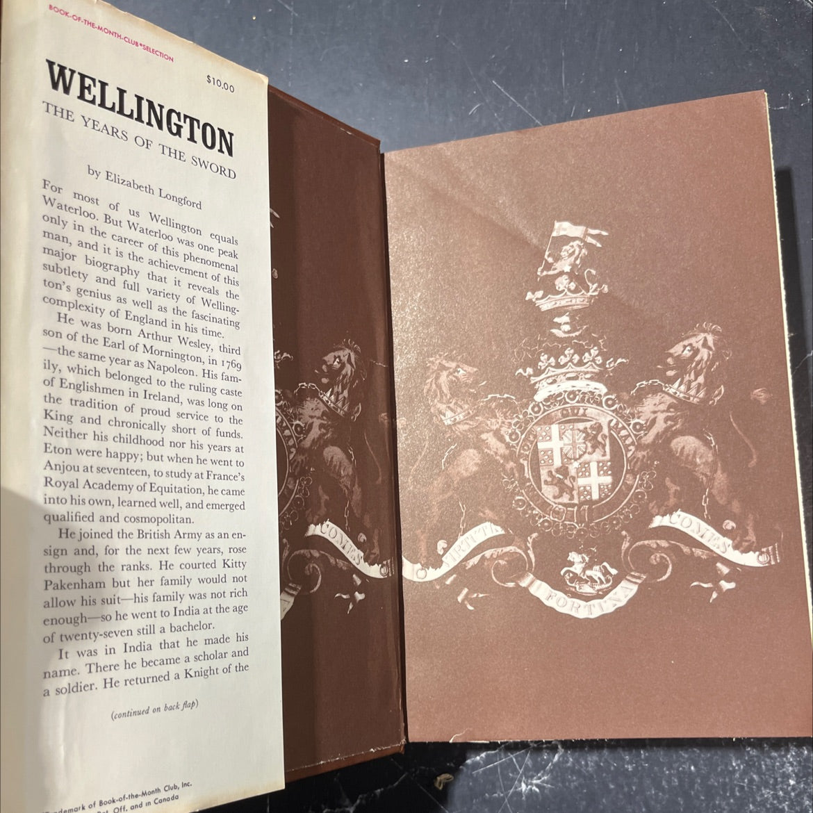 wellington: the years of the sword book, by elizabeth longford, 1969 Hardcover image 4