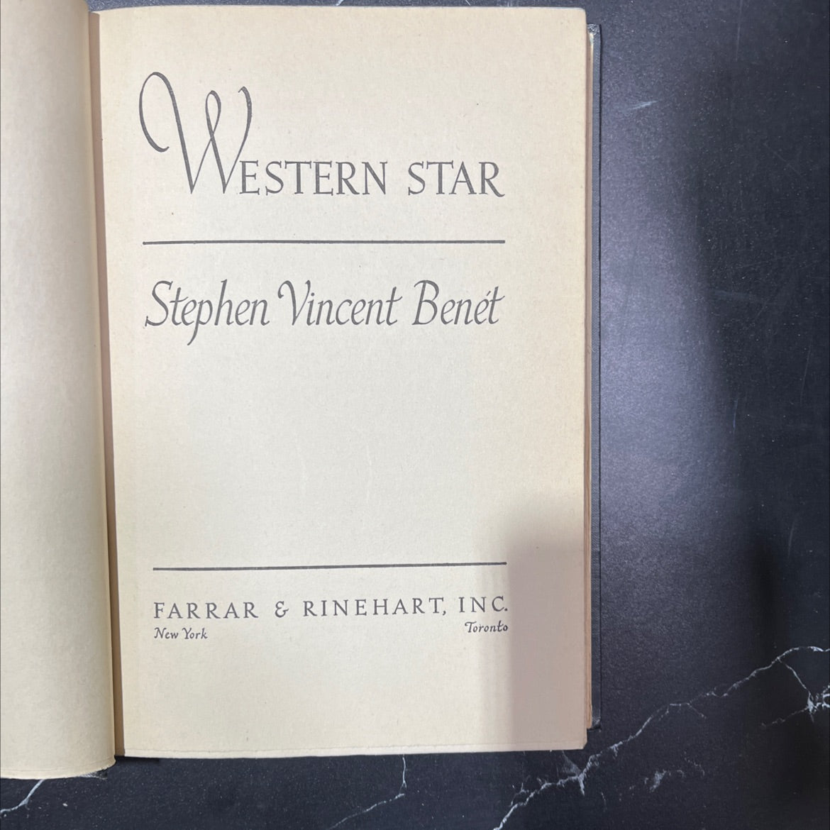 western star book, by stephen vincent benet, 1943 Hardcover, Vintage image 2