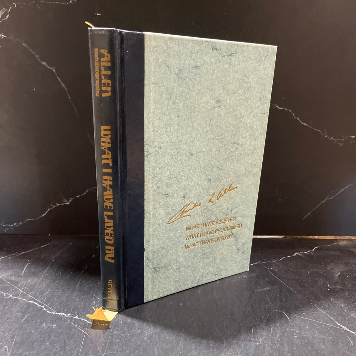 SIGNED what i have lived by book, by charles l. allen, 1976 Hardcover, Vintage image 1