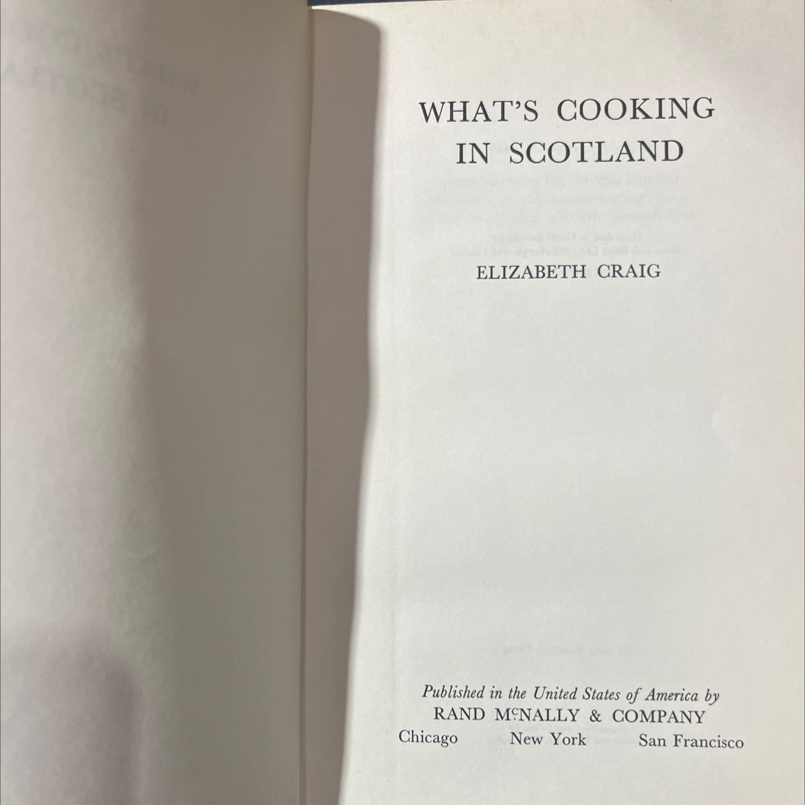 what's cooking in scotland book, by elizabeth craig, 1965 Hardcover image 2