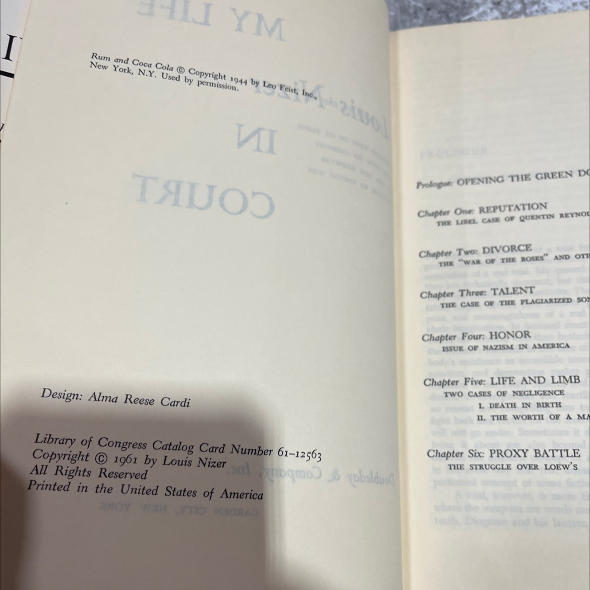 what to do with new courts thinking on between you my life book, by louis nizer, 1961 Hardcover image 3