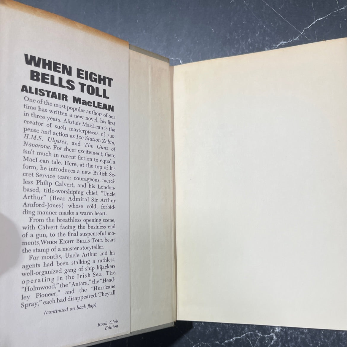 when eight bells toll book, by alistair maclean, 1966 Hardcover image 4