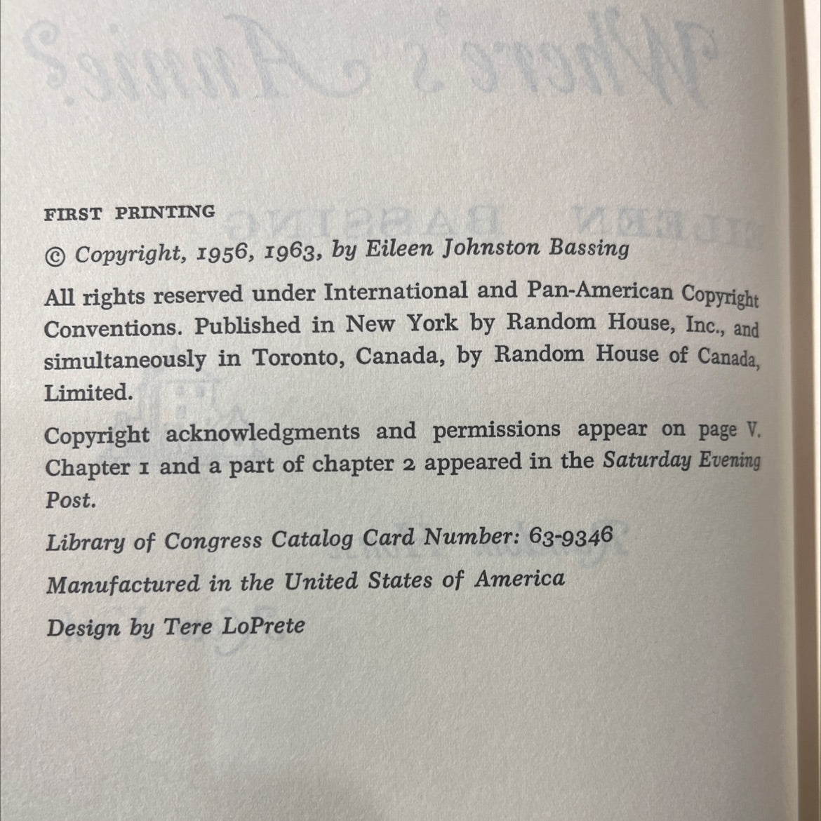 where's annie? book, by eileen bassing, 1963 Hardcover image 3