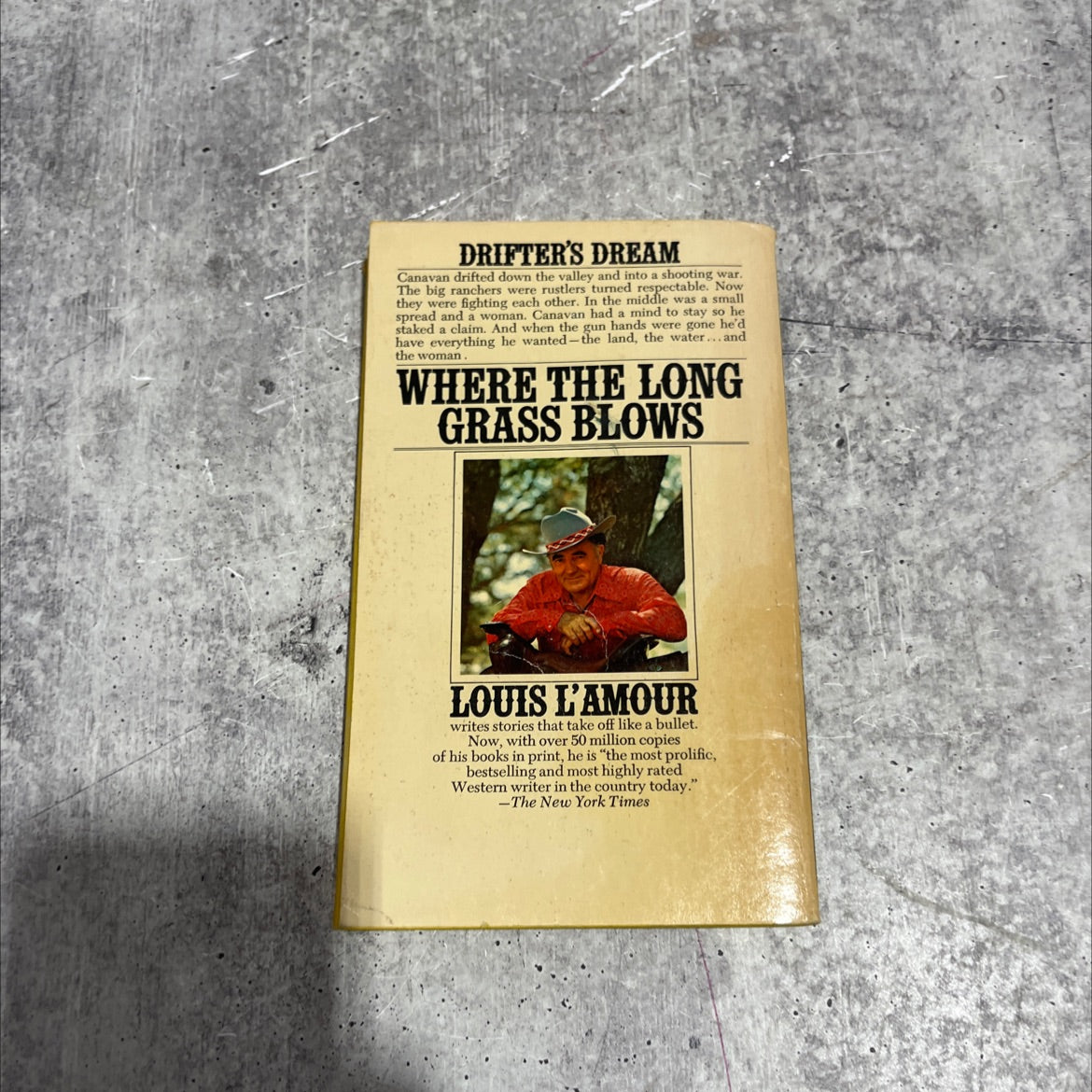 where the long grass blows book, by Louis L'Amour, 1976 Paperback image 4