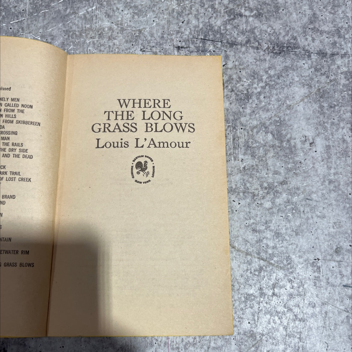 where the long grass blows book, by Louis L'Amour, 1976 Paperback image 2