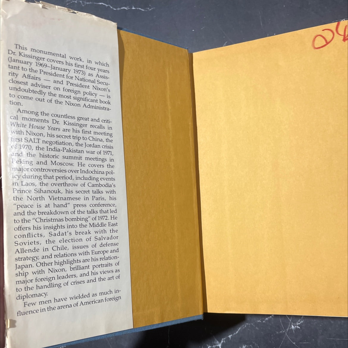 white house years book, by henry kissinger, 1979 Hardcover image 4