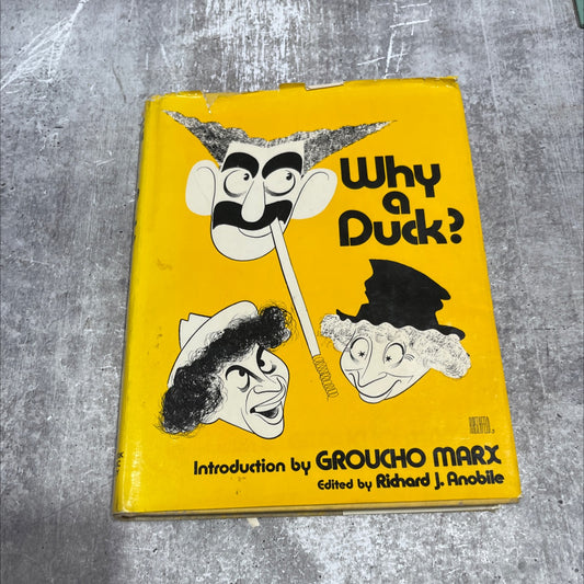 why a duck? visual and verbal gems from the marx brothers movies book, by richard j. anobile, 1971 Hardcover image 1