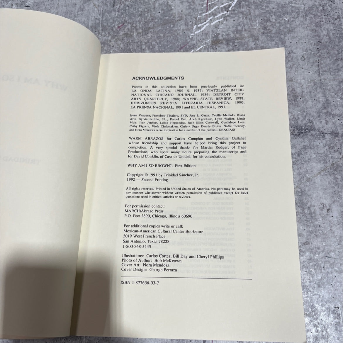 why am i so brown? book, by trinidad sanchez, jr., 1991 Paperback image 3