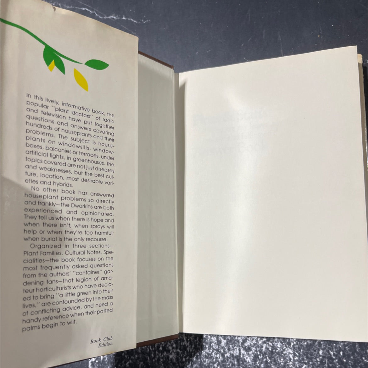 why are my leaves turning yellow and falling off? answer book book, by floss and stan dworkin, 1978 Hardcover image 4