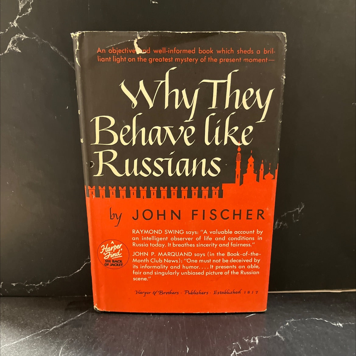 why they behave like russians book, by john fischer, 1947 Hardcover image 1