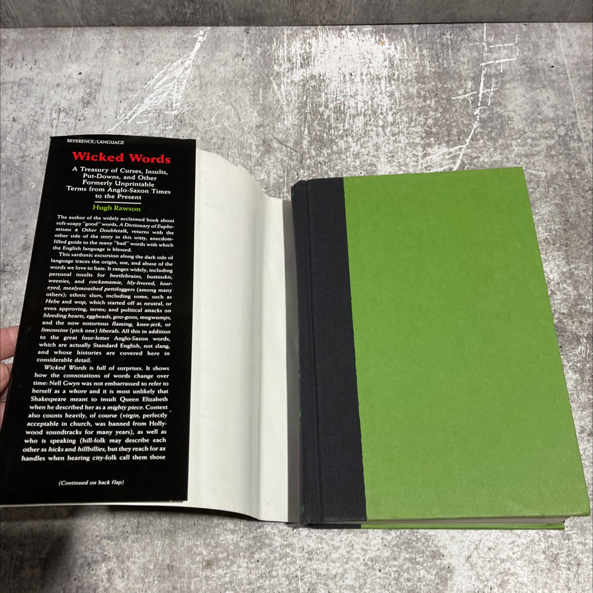 wicked words book, by hugh rawson, 1989 Hardcover image 4