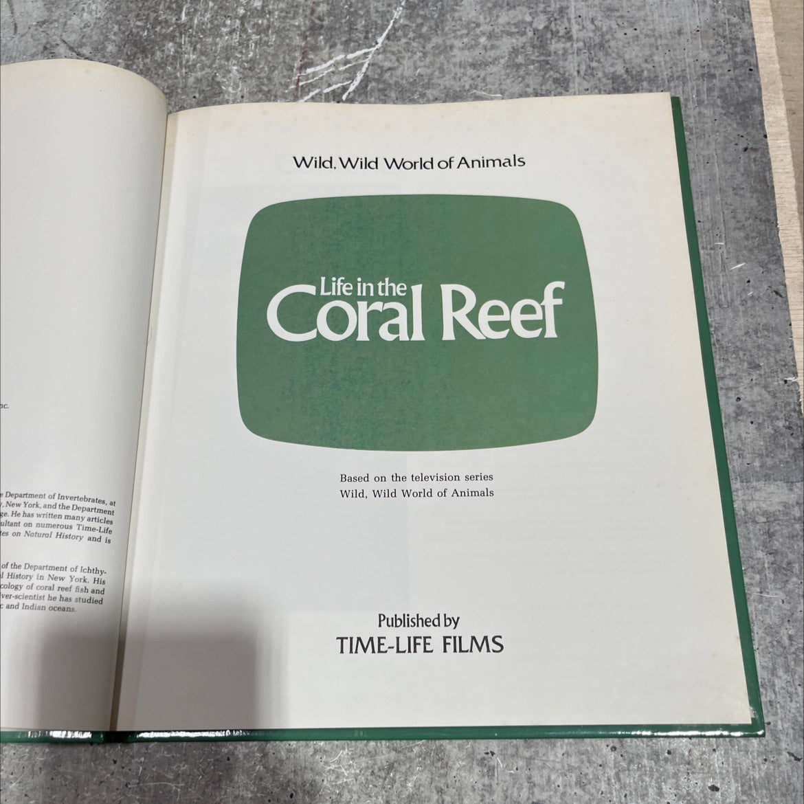 wild, wild world of animals life in the coral reef book, by unknown, 1970 Hardcover image 2
