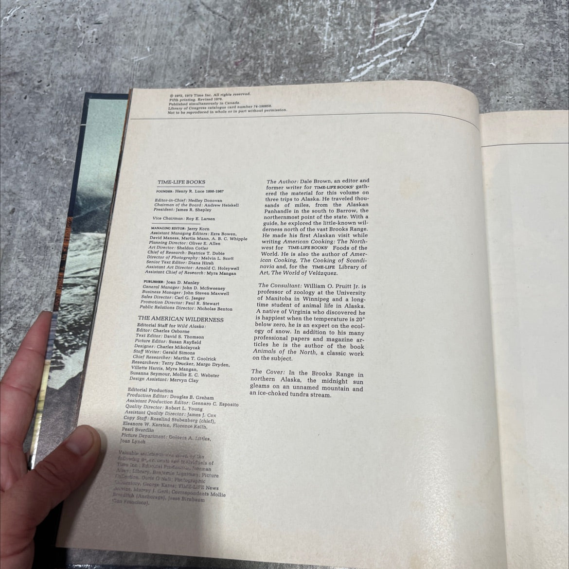 wild alaska the american wilderness book, by dale brown, 1978 Hardcover image 3