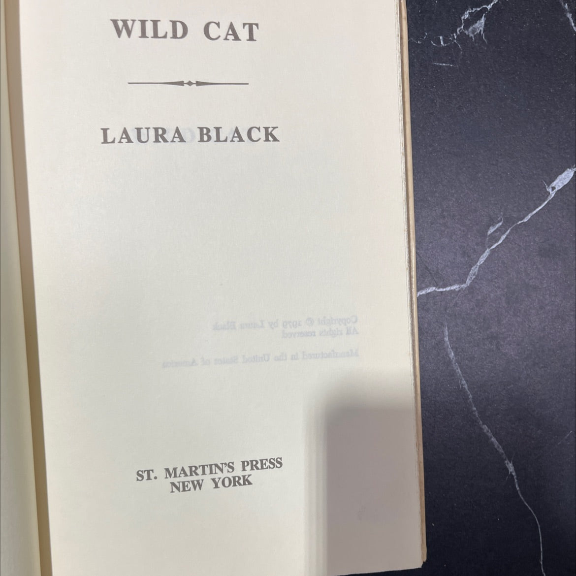 wild cat book, by laura black, 1979 Hardcover image 2