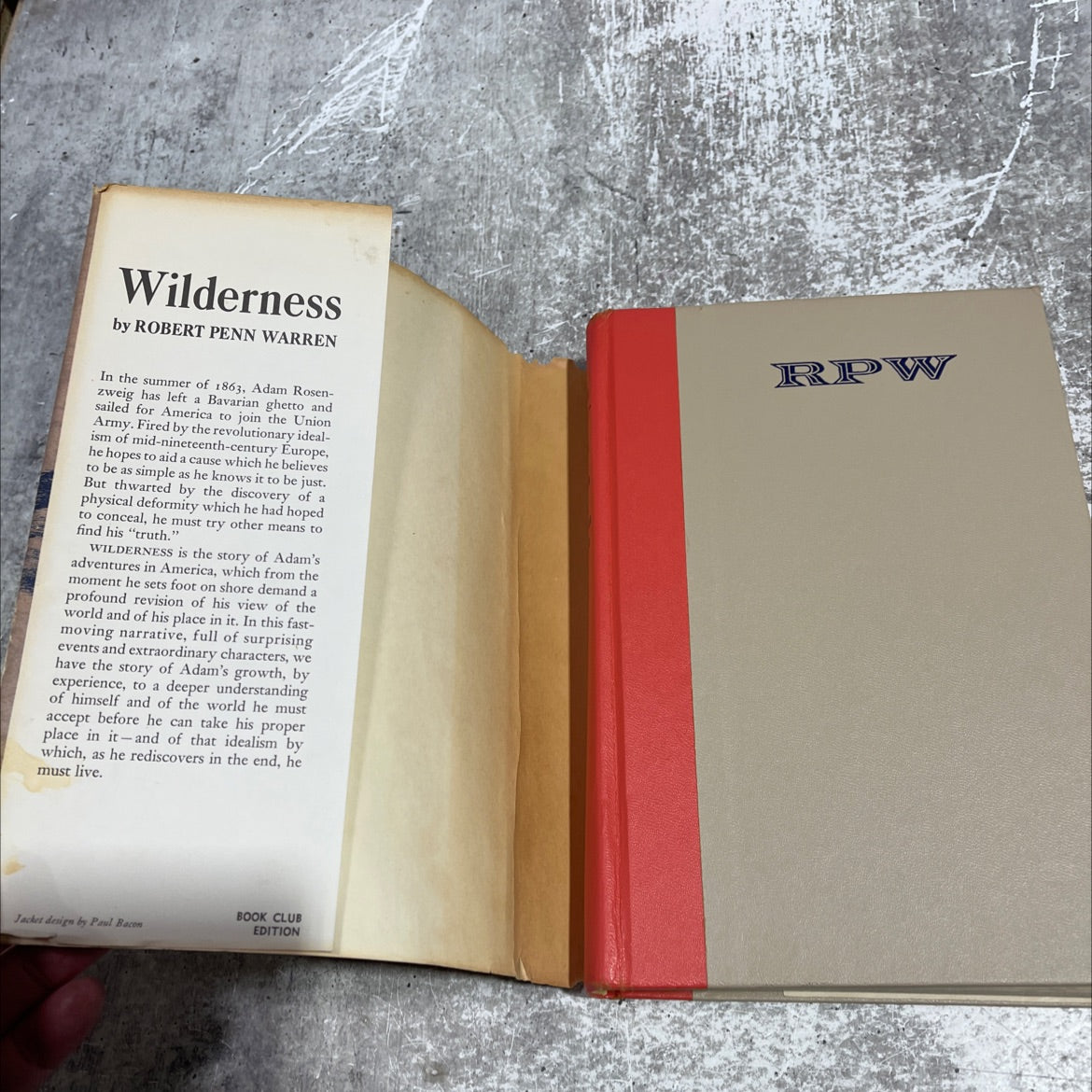 wilderness a tale of the civil war book, by robert penn warren, 1961 Hardcover image 4