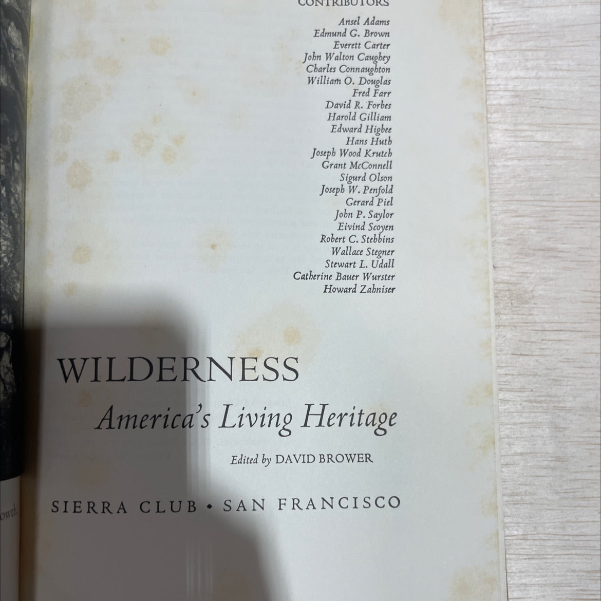 wilderness america's living heritage book, by david brower, 1961 Hardcover image 2