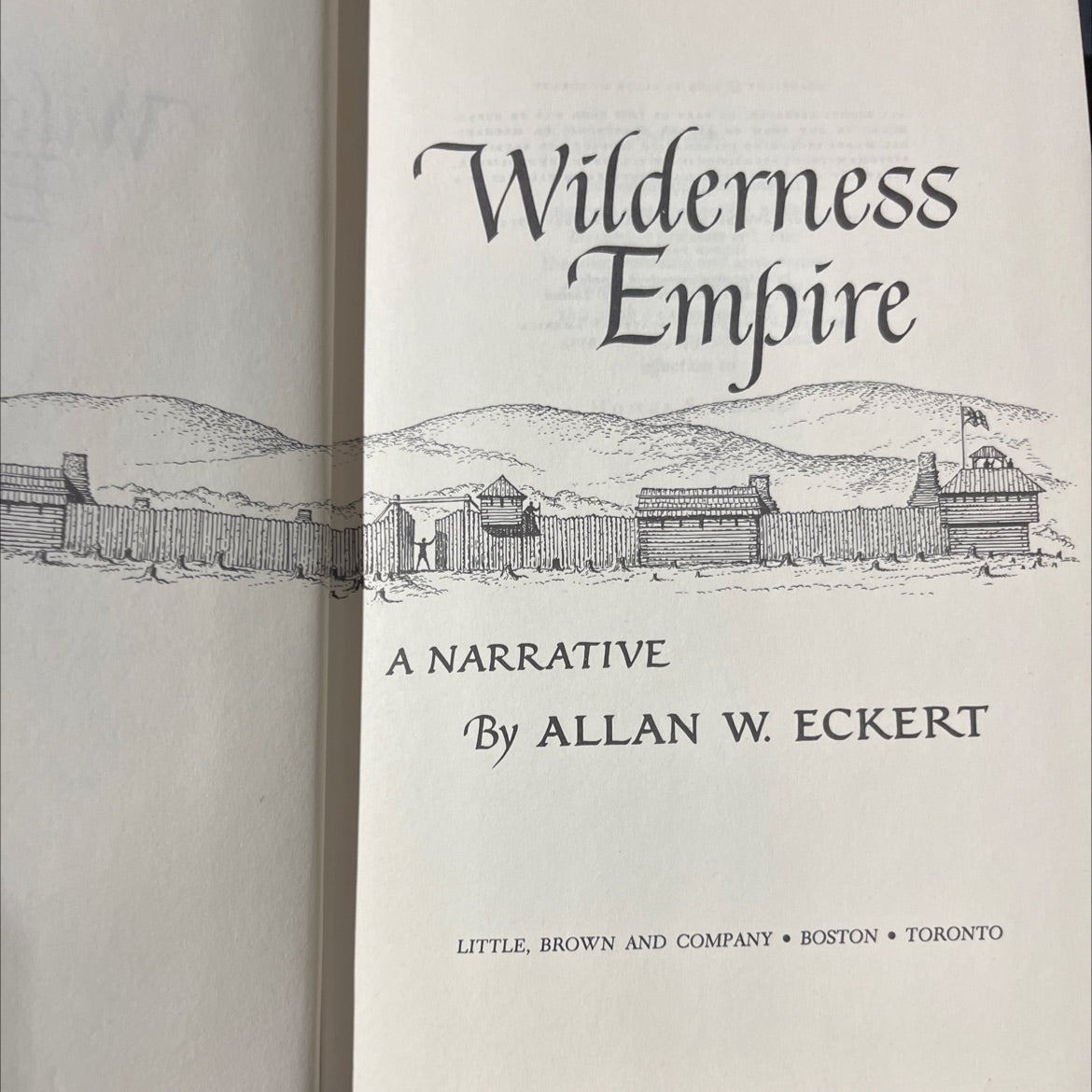 wilderness empire book, by allan w. eckert, 1969 Hardcover image 2