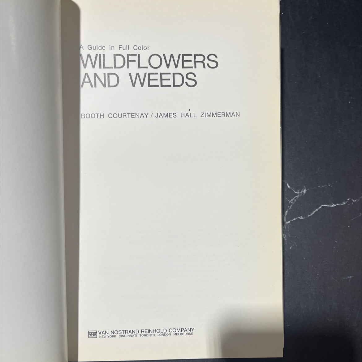 wildflowers and weeds book, by booth courtenay / james hall zimmerman, 1972 Hardcover image 2