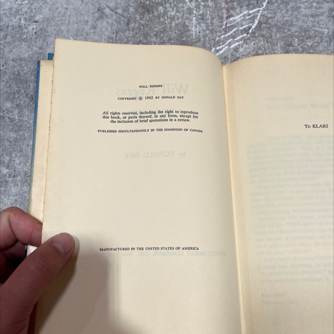 will rogers a biography book, by donald day, 1962 Hardcover image 3