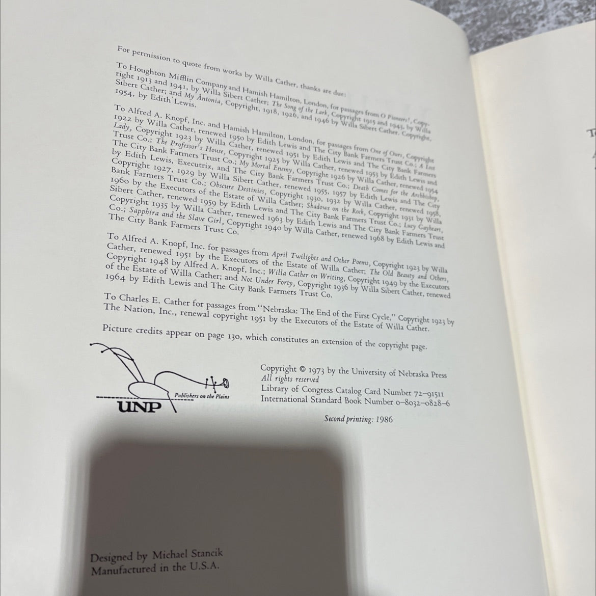 willa cather a pictorial memoir book, by bernice slote, 1973 Hardcover image 3