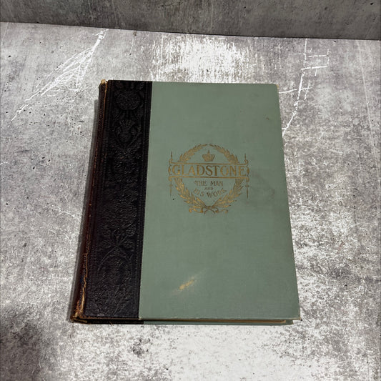 william ewart gladstone. a biographical study book, by frank wakeley gunsaulus, 1898 Leather image 1