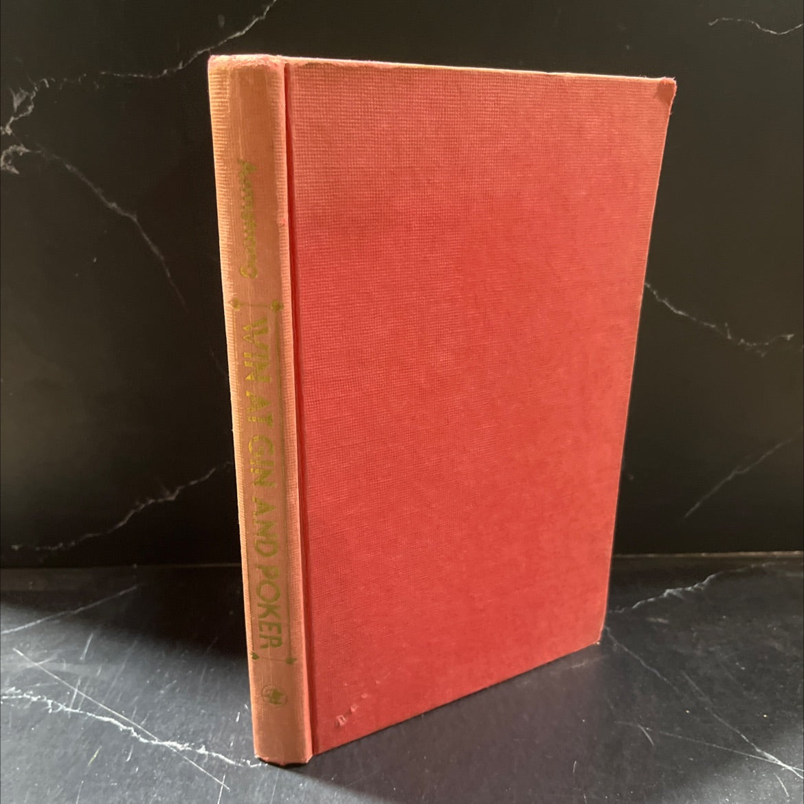 win at gin and poker book, by dale armstrong, 1977 Hardcover image 1